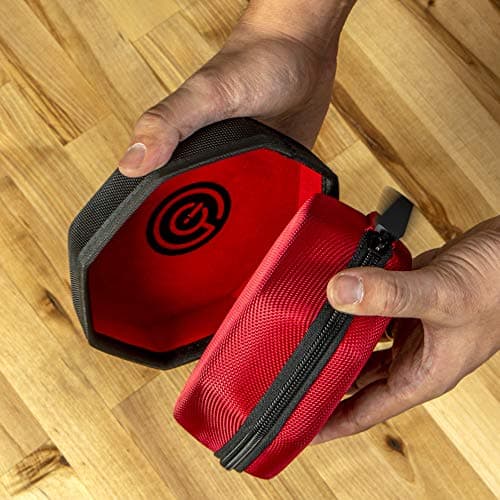 GEEKON Protective Dice Case & Felt Tray - Holds Over 75 Dice! Perfect for Game Night! (Red)