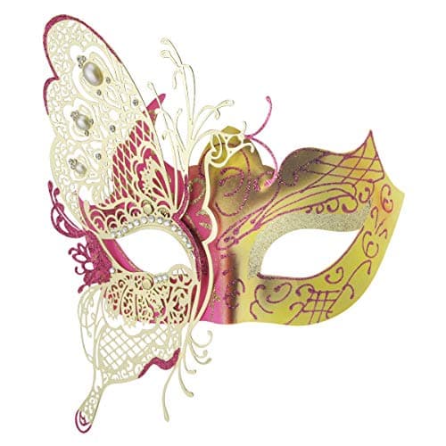 Coddsmz Mysterious Venetian Butterfly Lady Masquerade Mask for Halloween Party Evening Prom Ball