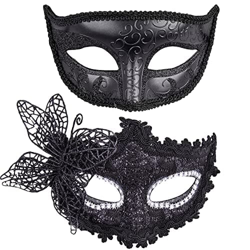 Couple Masquerade Masks Set