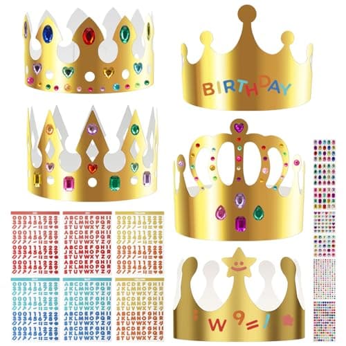 Paper Crown Set for Kids' DIY Party