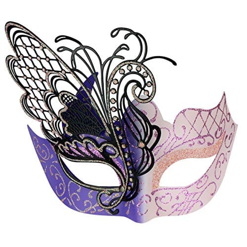 Coddsmz Mysterious Venetian Butterfly Lady Masquerade Mask for Halloween Party Evening Prom Ball