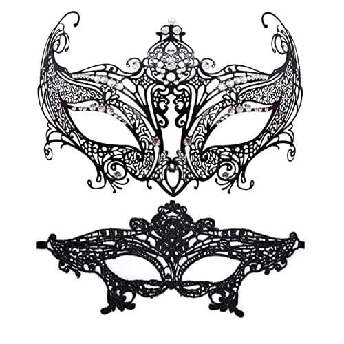 Glamorous Rhinestone Venetian Mask for Women