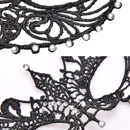 Liatunou Women's Masquerade Lace Eye Mask for Ball & Prom Parties