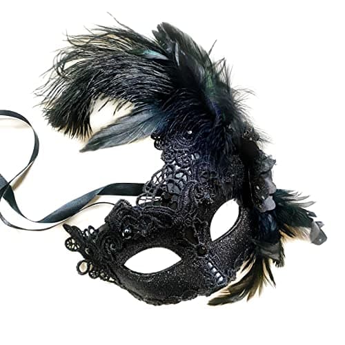 MasqStudio Brocade Lace Masquerade Mask for Mardi Gras & Parties