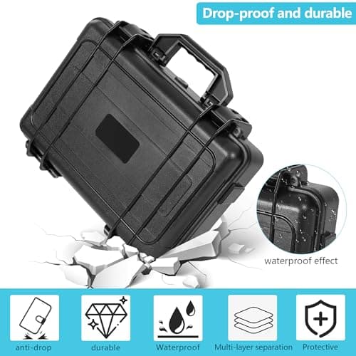 Sturdy 24 Slot Dice & Figurine Organizer Case, Perfect for Collectors and RPGs