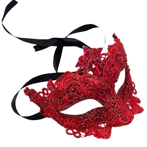 Masq Brocade Lace Masquerade Ball Mask Pair