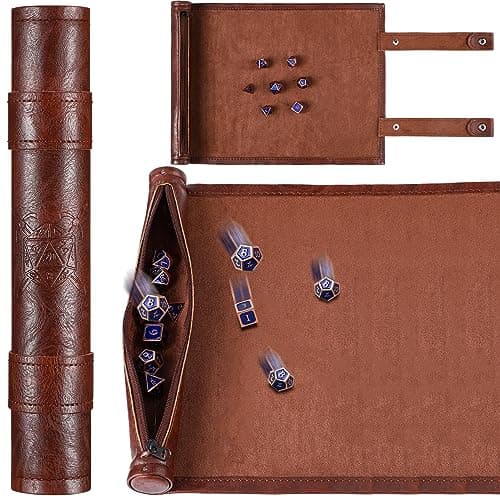 Civaner Brown & Black Dice Mat & Bag Christmas Game Accessories