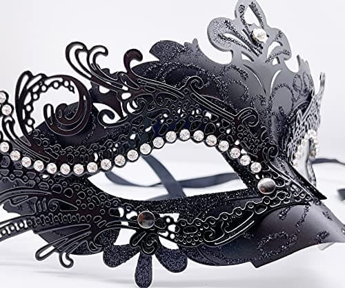 Geek-M Masquerade Metal Masks for Halloween & Mardi Gras