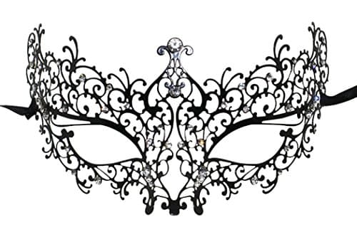 Coddsmz Laser Cut Metal Masquerade Mask for Venetian Parties
