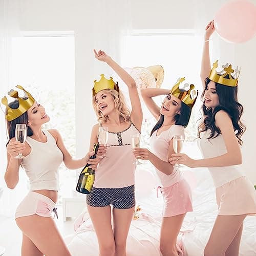 Stylish Paper Crowns for Kids, Adults, and Birthday Celebrations