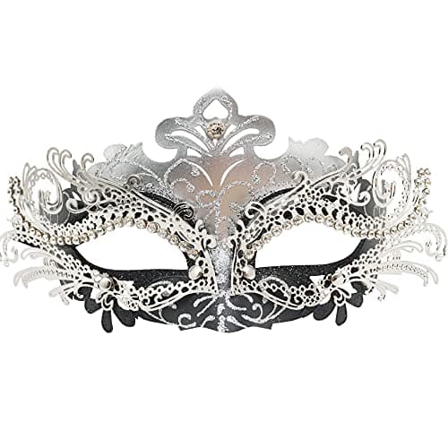Geek-M Masquerade Metal Masks for Halloween & Mardi Gras