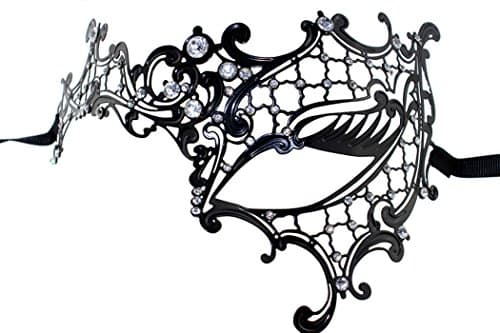 Coddsmz Laser Cut Metal Masquerade Mask for Venetian Parties