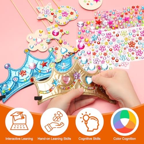 Hoedia 24+37Pcs Foam Crowns & Tiaras for Kids Birthday Party Favors
