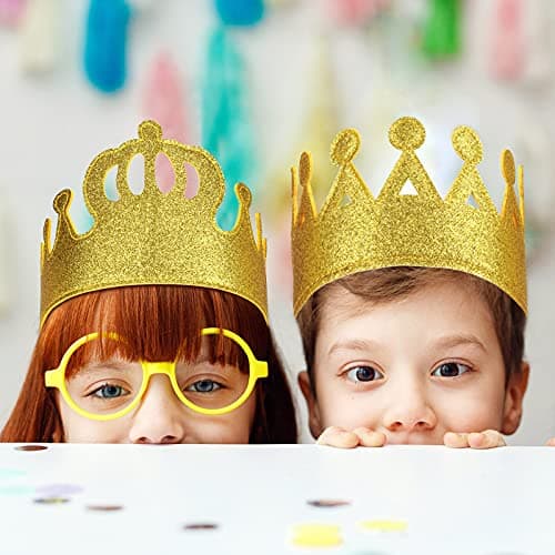 Tatuo Gold Stretch Kids Crown for Birthday