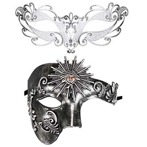 Couples Masquerade Mask Set for Holidays & Parties