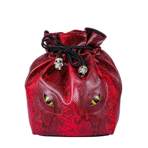 Large Velvet Dice Bag with Cartoon Octopus Pattern - Perfect for D&D Games (100+ Dice Capacity)