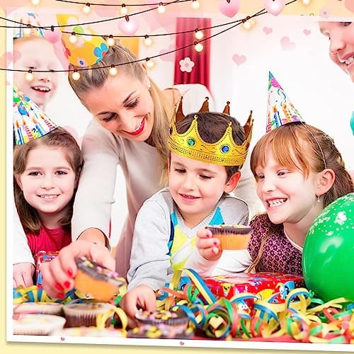 Hanaive Gold Royal Crowns for King Queen Prince Princess Costumes Cosplay Party