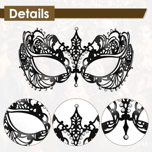 OIDEA Roman Greek Venetian Mask for Couple Halloween Party Costume Ball