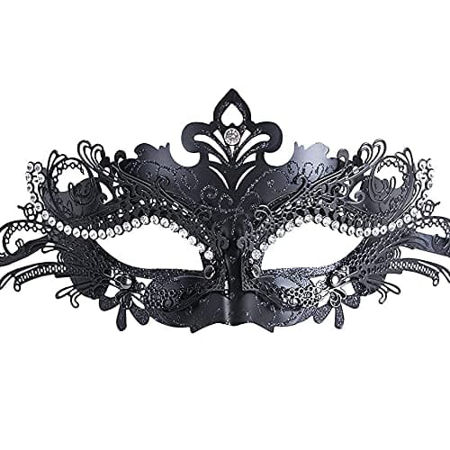 Geek-M Masquerade Metal Masks for Halloween & Mardi Gras