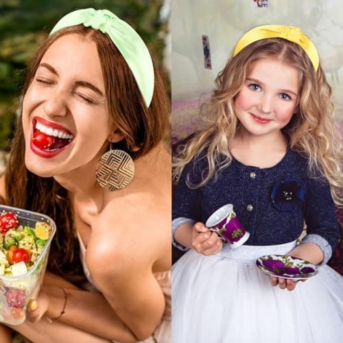 Women & Girls Stylish 5PCS Knotted Headbands