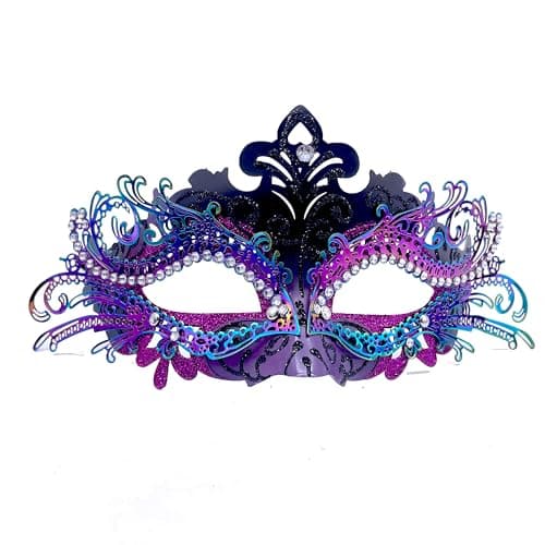 Geek-M Masquerade Metal Masks for Halloween & Mardi Gras