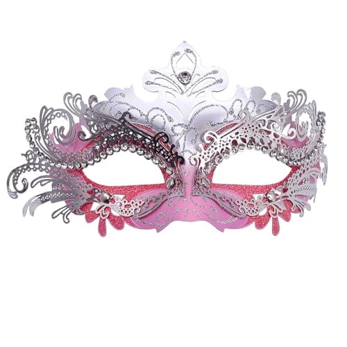 Geek-M Masquerade Metal Masks for Halloween & Mardi Gras