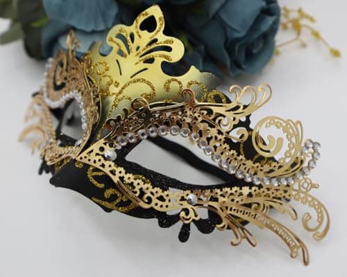 Pretishows Couple Venetian Masquerade Mask Set
