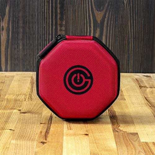 GEEKON Protective Dice Case & Felt Tray - Holds Over 75 Dice! Perfect for Game Night! (Red)