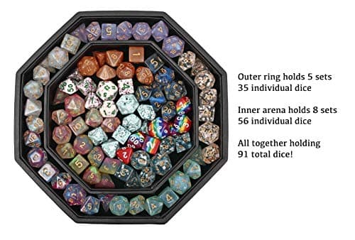 Forged Dice Co. Dice Arena Rolling Tray & Storage for Any Dice Game, D&D & RPG