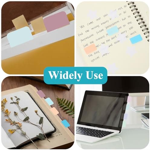 360pcs Colorful Book Markers & Tabs, Reusable for Books, Notebooks & Bibles, 18 Colors