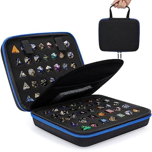 Aoriher Dice Case for D&D and Table Games, Holds 70 Dice (Purple)