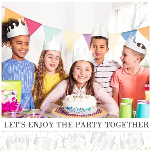 DIY Paper Crowns for Kids & Adults Party Celebration