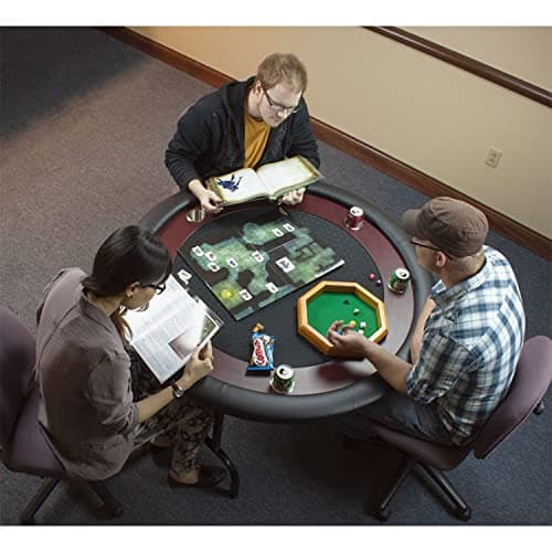 Wiz Dice Octagon Felt-Lined 12-inch Wooden Dice Tray