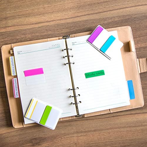 KICNIC 960-Piece 2" Colored Sticky Tabs for Binders, Books & Notebooks