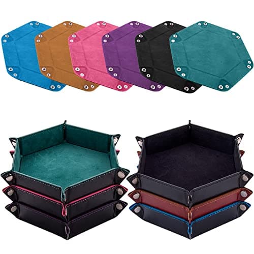 SIQUK Hexagon Dice Tray for RPG, DND and Board Games