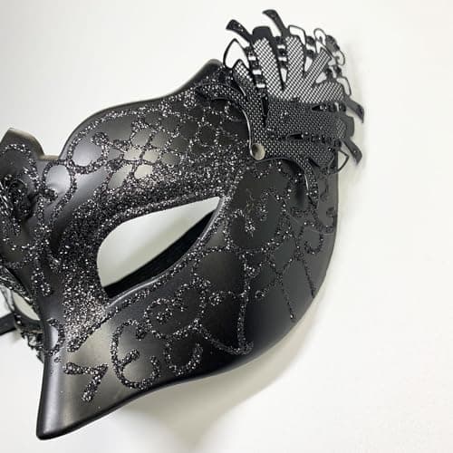 Yimianshou Venetian Masquerade Mask Couple Set for Mardi Gras Ball