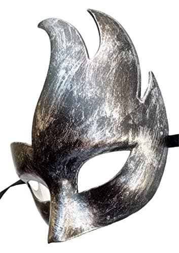 Awlsyj Women's Feather Masquerade Mask for Halloween & Mardi Gras Party