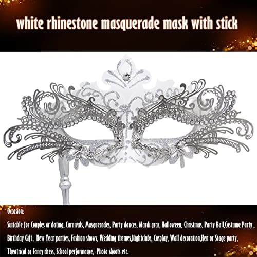 IETANG Couple Half Venetian Masquerade Mask for Parties