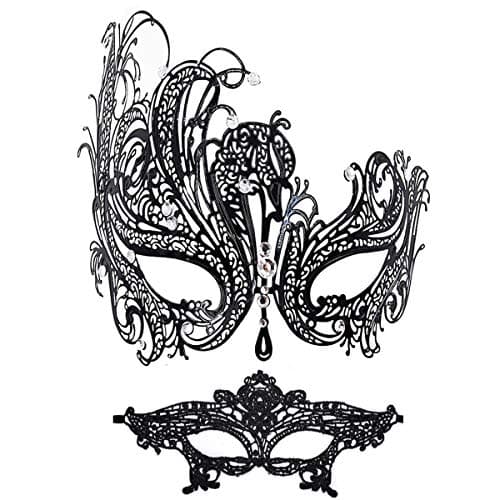 Glamorous Rhinestone Venetian Mask for Women