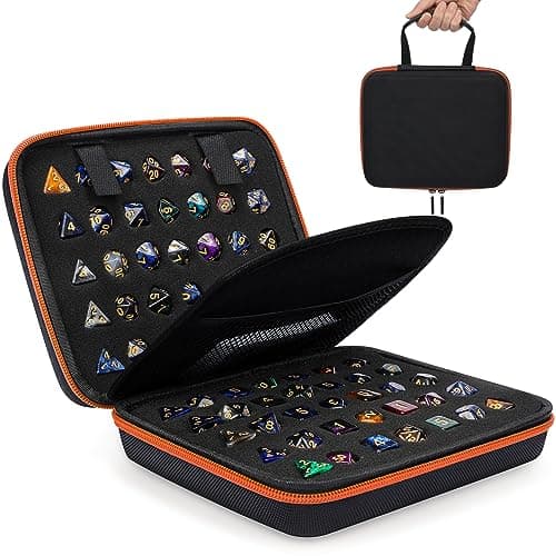 Aoriher Dice Case for D&D and Table Games, Holds 70 Dice (Purple)