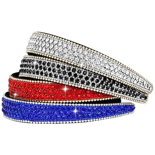 Wecoe Rhinestone Headbands for Women and Girls