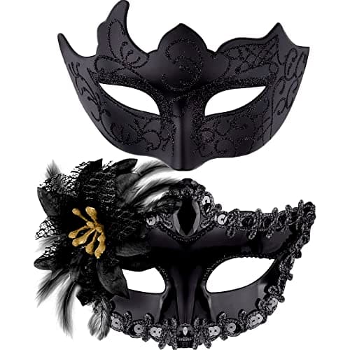 Couple Masquerade Masks Set