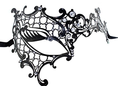 Coddsmz Laser Cut Metal Masquerade Mask for Venetian Parties