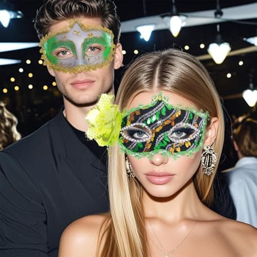 Cnpmg Venetian Masquerade Masks for Mardi Gras Balls and Cosplay