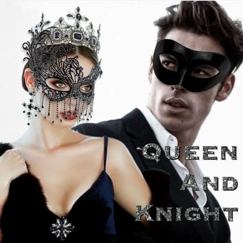 SlendyPop Masquerade Mask Couples Mardi Gras Lace Rhinestone