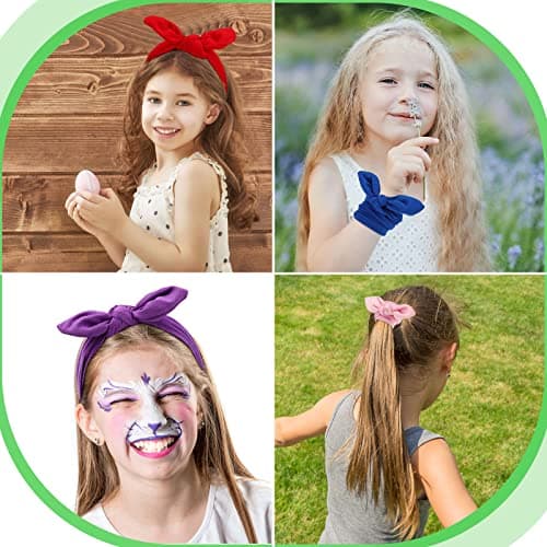 Giegxin 12 Pack Colorful Polyester Cloth Headbands for Girls
| Giegxin Removable Rabbit Ear Bow Hairbands for Girls
| Giegxin 12 Colors Polyester Cloth Headbands for Girls