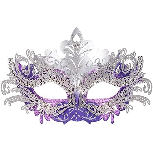 Geek-M Masquerade Metal Masks for Halloween & Mardi Gras