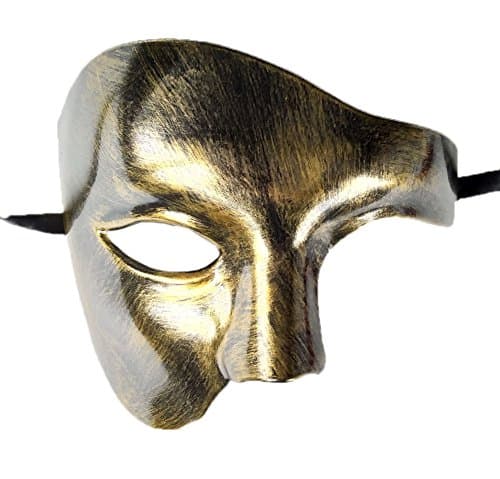 Coolwife Phantom of the Opera One-Eyed Masquerade Mask Costumes