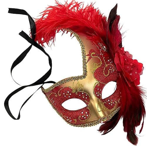MasqStudio Brocade Lace Masquerade Mask for Mardi Gras & Parties
