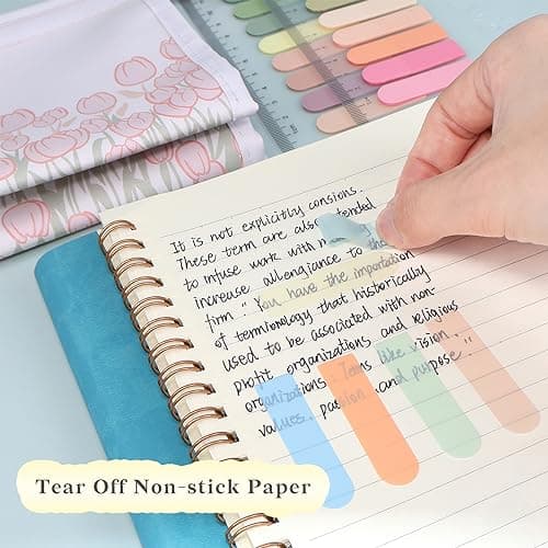 Morandi Sticky Tabs for Annotating Books - Aesthetic Sticky Notes for Office & School
